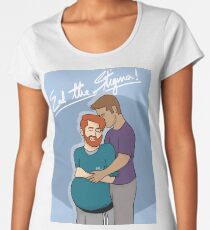 Beenden Sie das Stigma (Mit Wortlaut) Premium Rundhals-Shirt