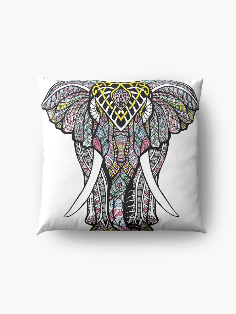 Alternate view of Ornate Elephant Floor Pillow