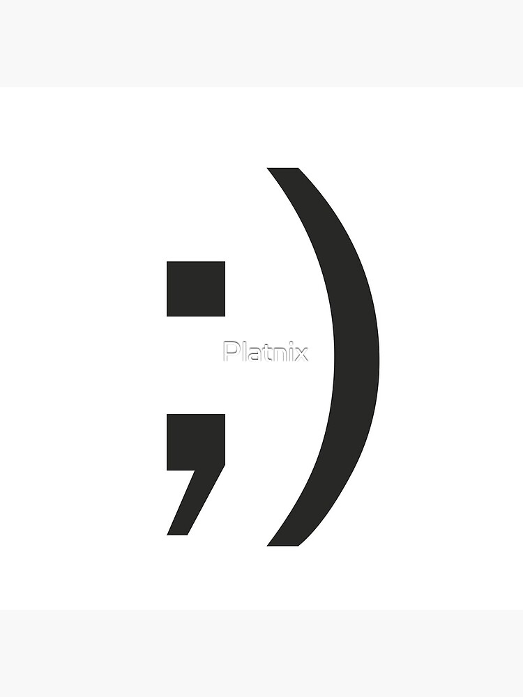 winky-face-text-emoticon-emoji-art-print-by-platnix-redbubble