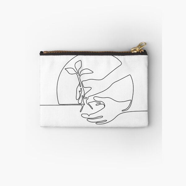 Item preview, Hand Planting Tree Seedling Continuous Line designed and sold by patrimonio.