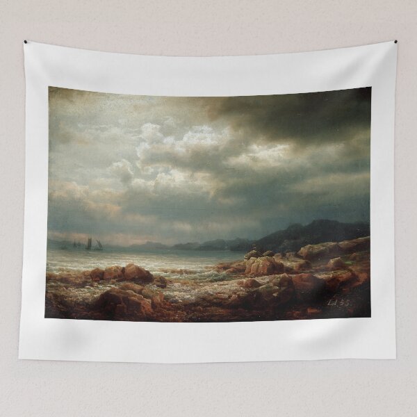 Item preview, Coastal Landscape (Lars Hertervig) designed and sold by ArtHistorical.