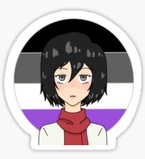 Mikasa Asexual Pride Sticker