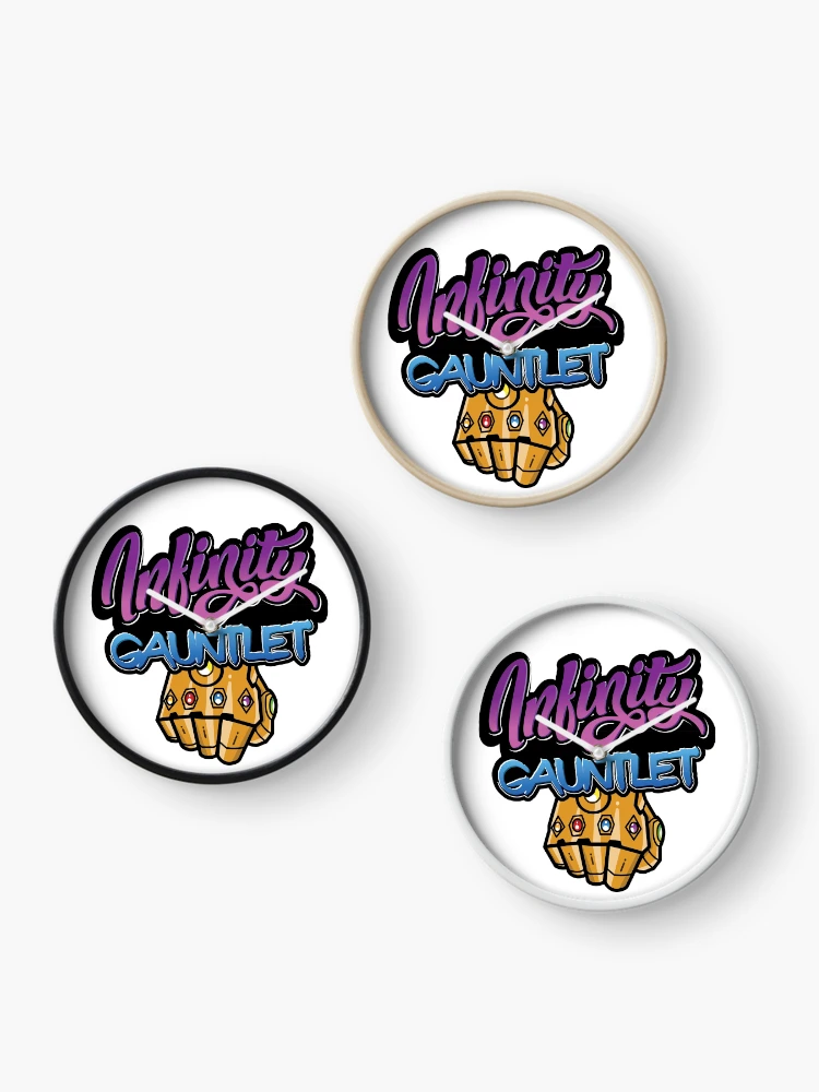 Thumbnail 3 of 4, Clock, Infinity Gauntlet designed and sold by Koala Designs & Print.