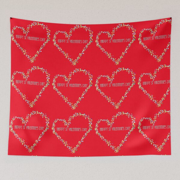 Item preview, HAPPY ST VALENTINE'S DAY IN RED designed and sold by Sandra Cockayne.