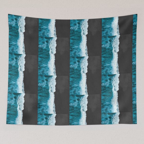 Item preview, Blue ocean in black designed and sold by DelightfulArts.