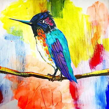 Hummingbird shops Painting: Hummingbird Happiness