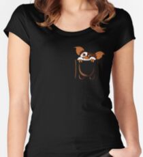 gizmo pocket Women's Fitted Scoop T-Shirt