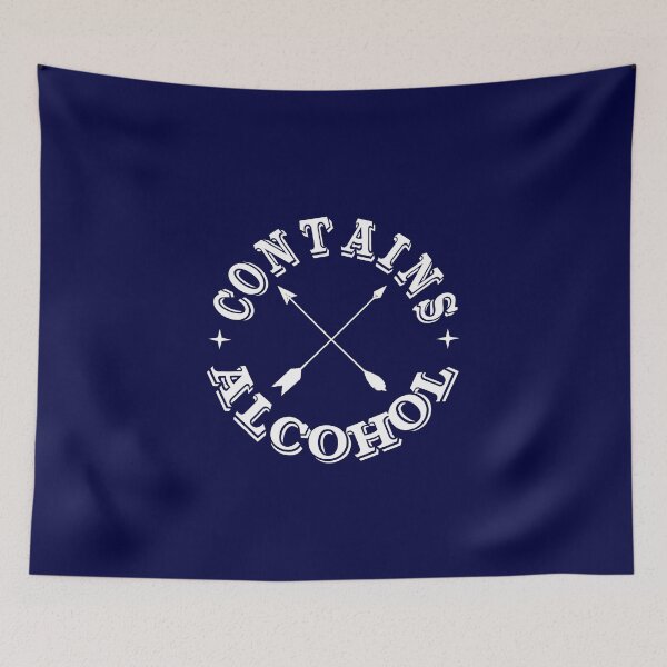 Item preview, funny drinking logo contains alcohol  designed and sold by headpossum.