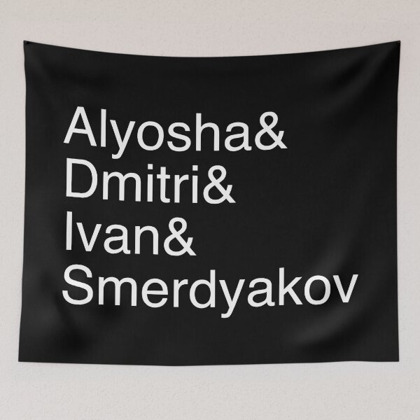 Item preview, The Brothers Karamazov Dostoevsky Character List Alyosha & Ivan & Dmitri & Smerdyakov designed and sold by kierkegaard.