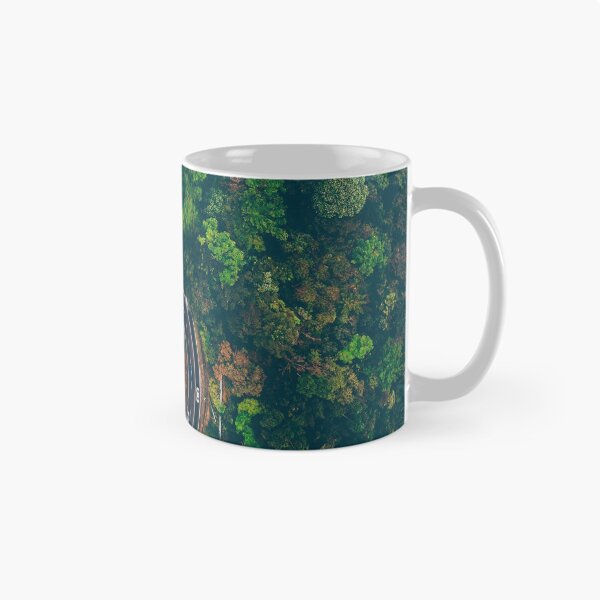 Item preview, Curvy road in dark green forest designed and sold by DelightfulArts.