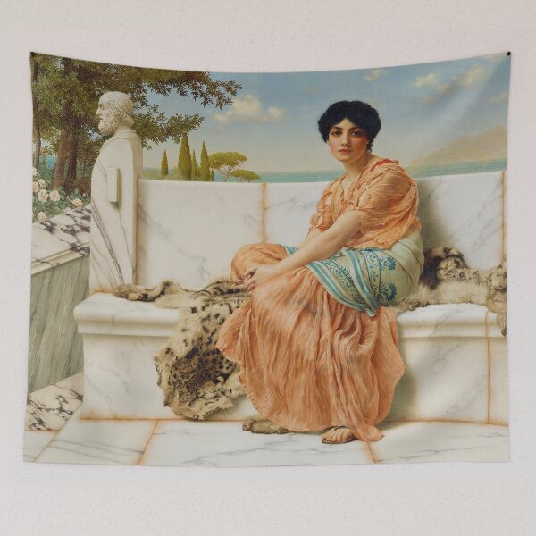 Item preview, In the Days of Sappho by John William Godward (1904) designed and sold by allhistory.
