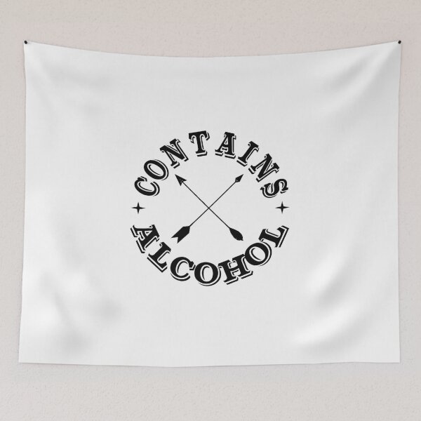 Item preview, contains alcohol funny drinking logo designed and sold by headpossum.