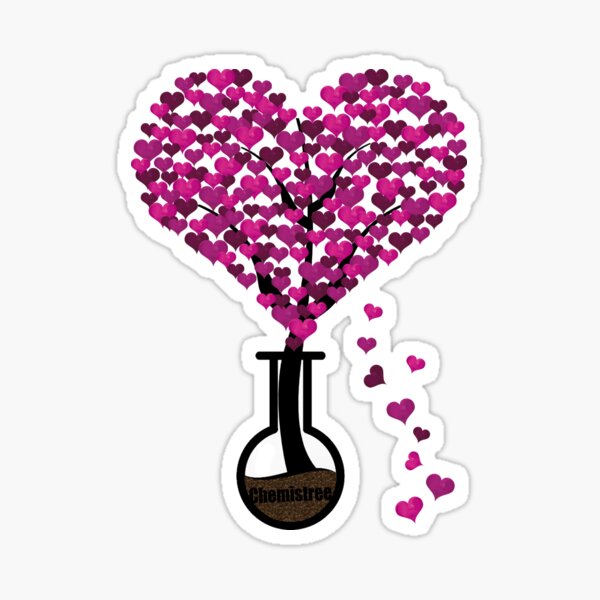Chemistree pink Sticker