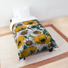 The meadow in yellow Comforter