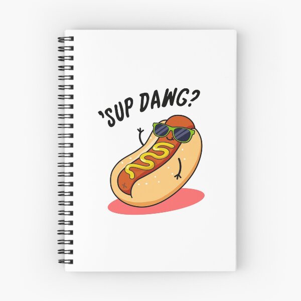 Item preview, Sup Dawg Funny Hot Dog Puns  designed and sold by punnybone.