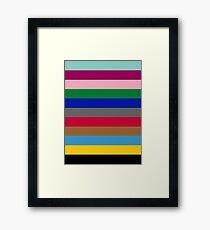 Colours of The London Underground Framed Print