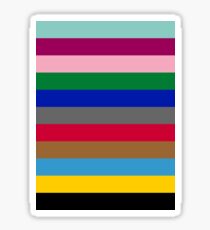 Colours of The London Underground Sticker