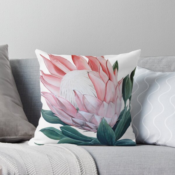 Item preview, King Protea Flower Painting designed and sold by Anne-Marie Bloor.