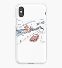 Funny car, airplane, boat and helicopter iPhone Case