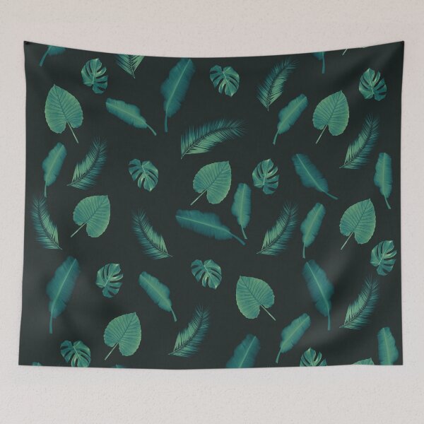 Item preview, Tropical Jungle Night Leaf Pattern #1 #tropical #decor #art  designed and sold by Anita's & Bella's Art.