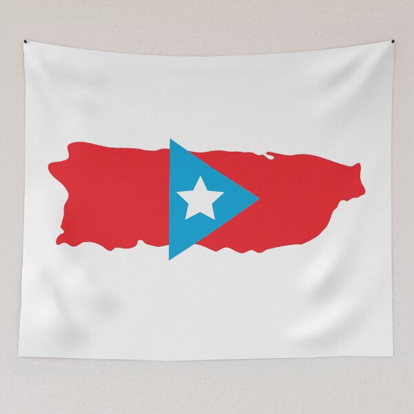 Item preview, Puerto Rico: Map and star designed and sold by BoricuaCeleste.