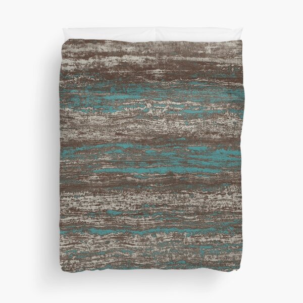 Item preview, Teal Blue Dark Chocolate Grey Brown Melange designed and sold by Delinda Graphic Studio.