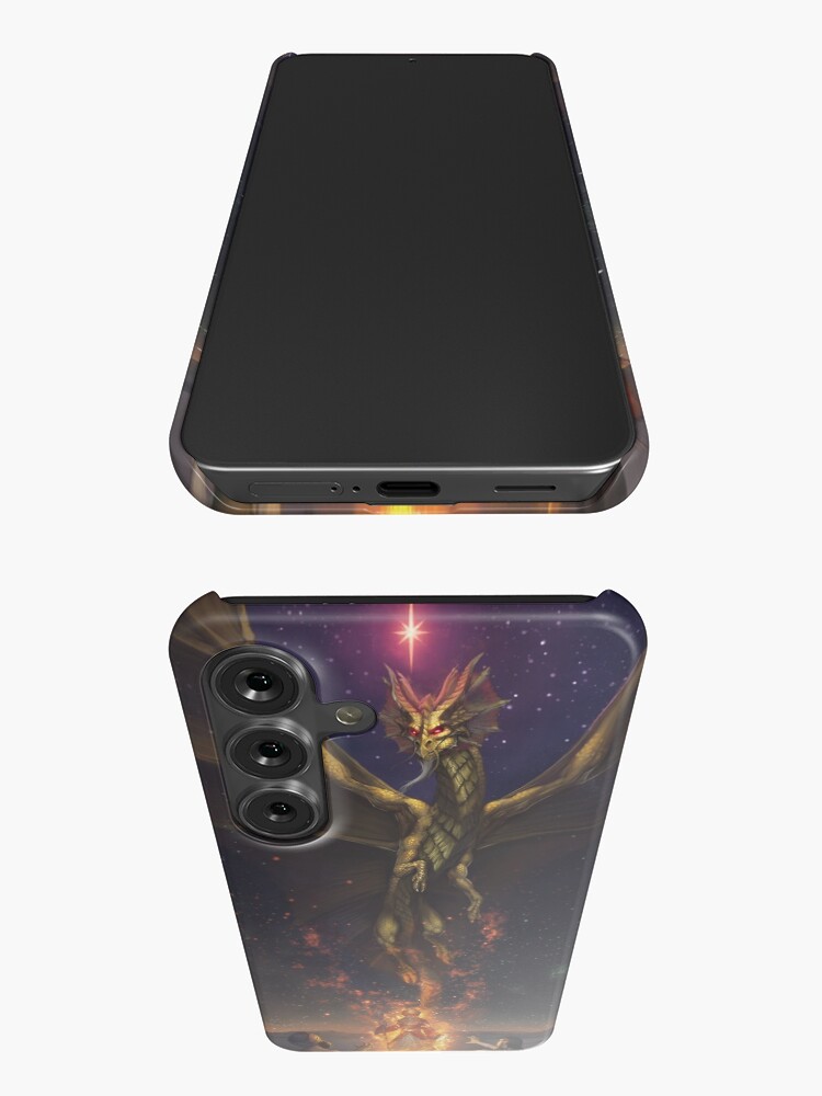 Thumbnail 3 of 4, Samsung Galaxy Phone Case, Brass Dragon reveals himself to two travelers designed and sold by Bcesart.