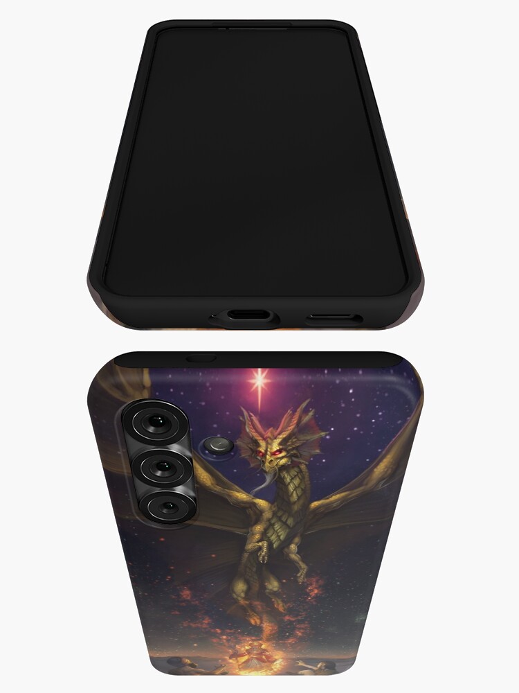 Thumbnail 3 of 4, Samsung Galaxy Phone Case, Brass Dragon reveals himself to two travelers designed and sold by Bcesart.