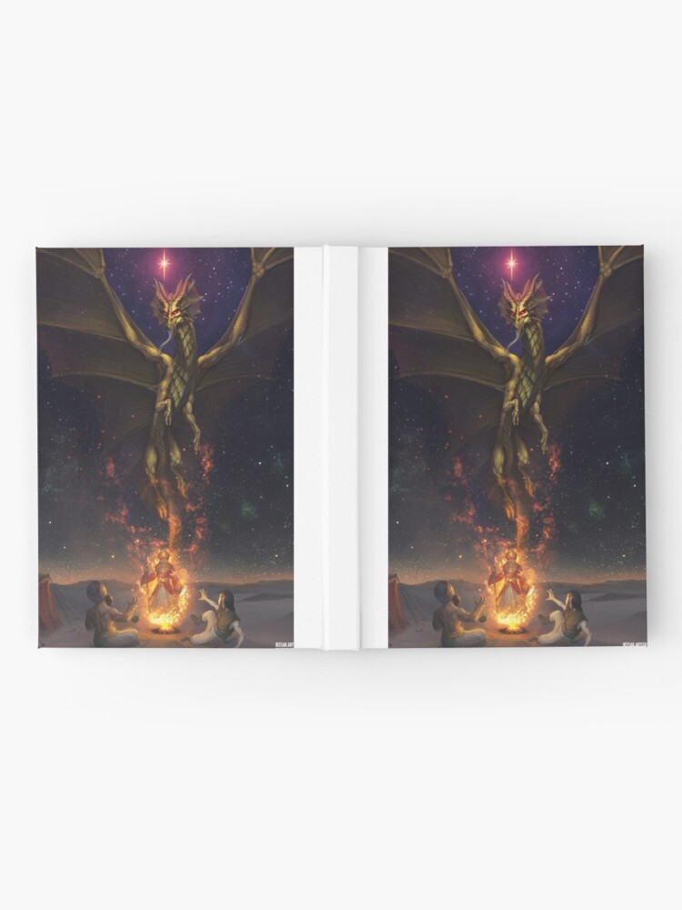 Thumbnail 2 of 3, Journal, Brass Dragon reveals himself to two travelers designed and sold by Bcesart.