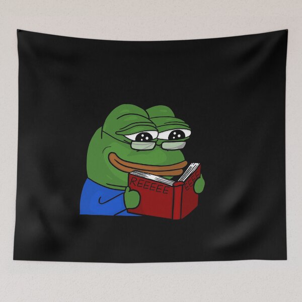 Item preview, Pepe REEEEEE-ading a book designed and sold by Sadhbh rua.