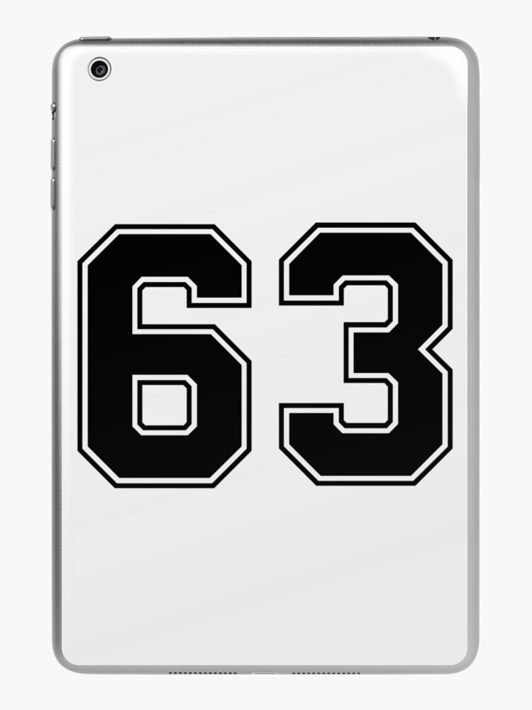 11 American Football Classic Vintage Sport Jersey Number in black number on  white background for american football, baseball or basketball iPad Case &  Skin fo…