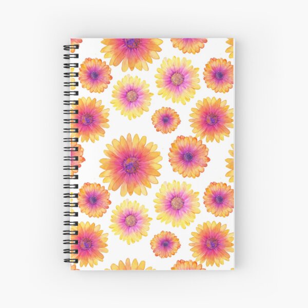 African Daisy Watercolour Spiral Notebook