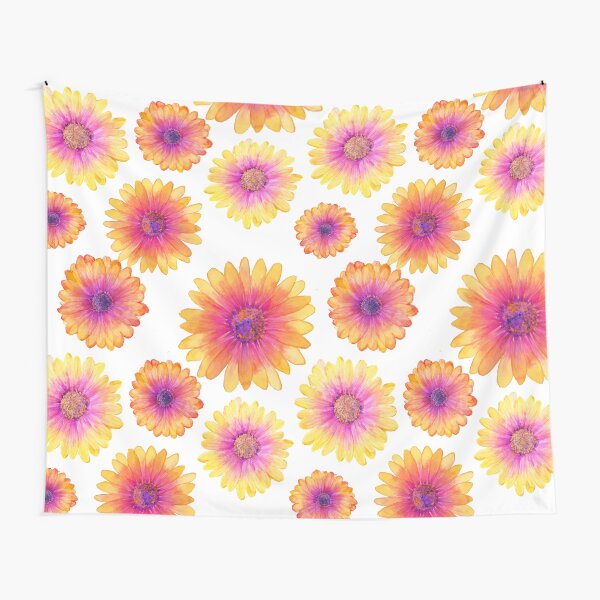 African Daisy Watercolour Tapestry