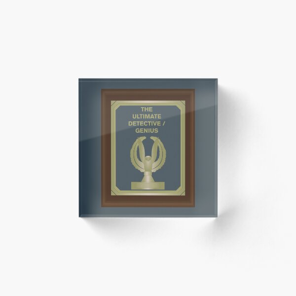THE ULTIMATE DETECTIVE/GENIUS HEIST AWARD Acrylic Block