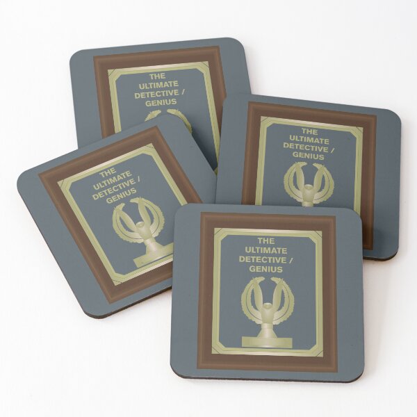 THE ULTIMATE DETECTIVE/GENIUS HEIST AWARD Coasters (Set of 4)
