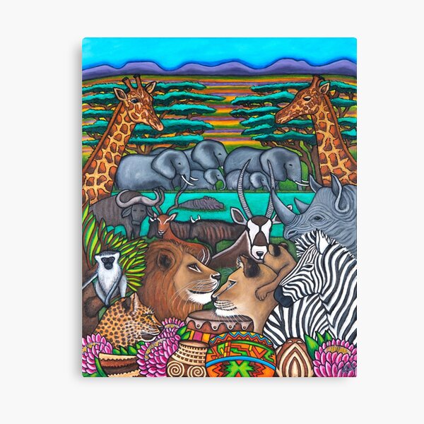 Colours of Africa Canvas Print