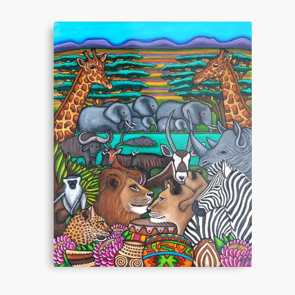 Colours of Africa Metal Print