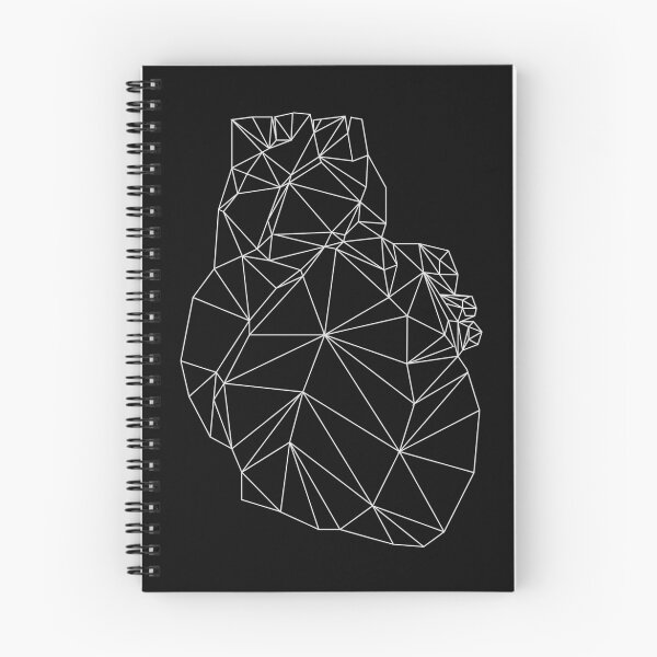 Item preview, Polygonal heart (for black background) designed and sold by samokami.
