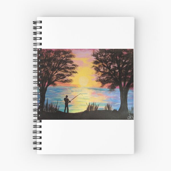Item preview, Fishing At Sunset designed and sold by ahopsecker.