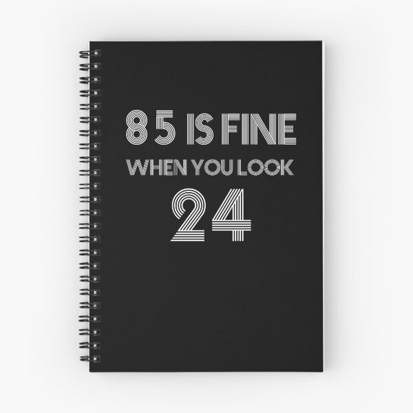 Item preview, 85 Is Fine Shirt Funny 85th Birthday T-Shirt Great Gift for Grandma or Grandpa Unisex Short-Sleeve Jersey Tee designed and sold by Panda Branda.