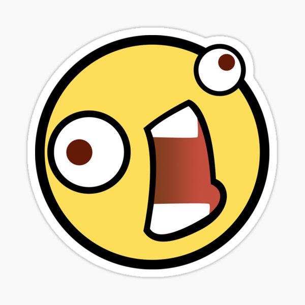 Awesome Face Epic Smiley Sticker for Sale by Thomas Ullrich