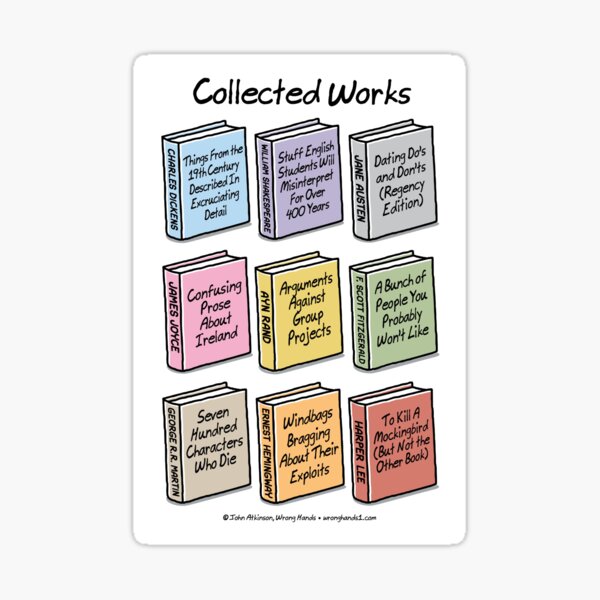 Collected Works Sticker