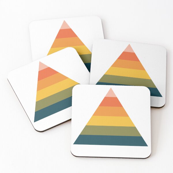 Item preview, colourful triangle,rainbow colour pattern,simple, fancy designed and sold by Urban Binge.