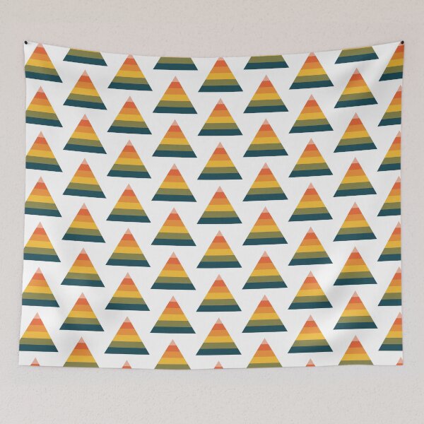 Item preview, colourful triangle,rainbow colour pattern,simple, fancy designed and sold by Urban Binge.