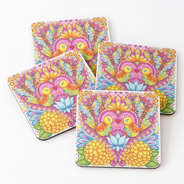 Item preview, Heart with Birds and Flowers - Art by Thaneeya McArdle designed and sold by Thaneeya McArdle.