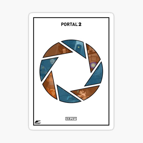 "Portal 2 Poster" Sticker for Sale by Xelacon | Redbubble