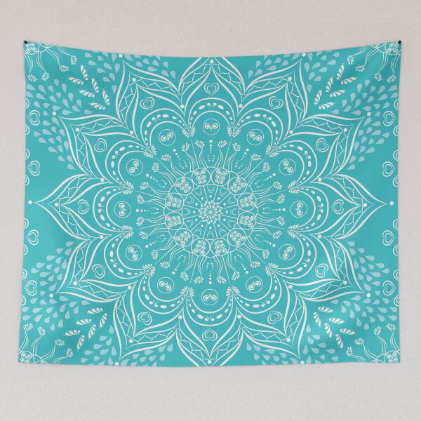 Artikelvorschau, Teal Boho Mandala entworfen und verkauft von Eng-Sun.