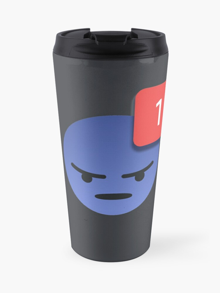 Discord Emoji Ping Meme Travel Mug By Levonsan Redbubble - roblox noob discord emoji