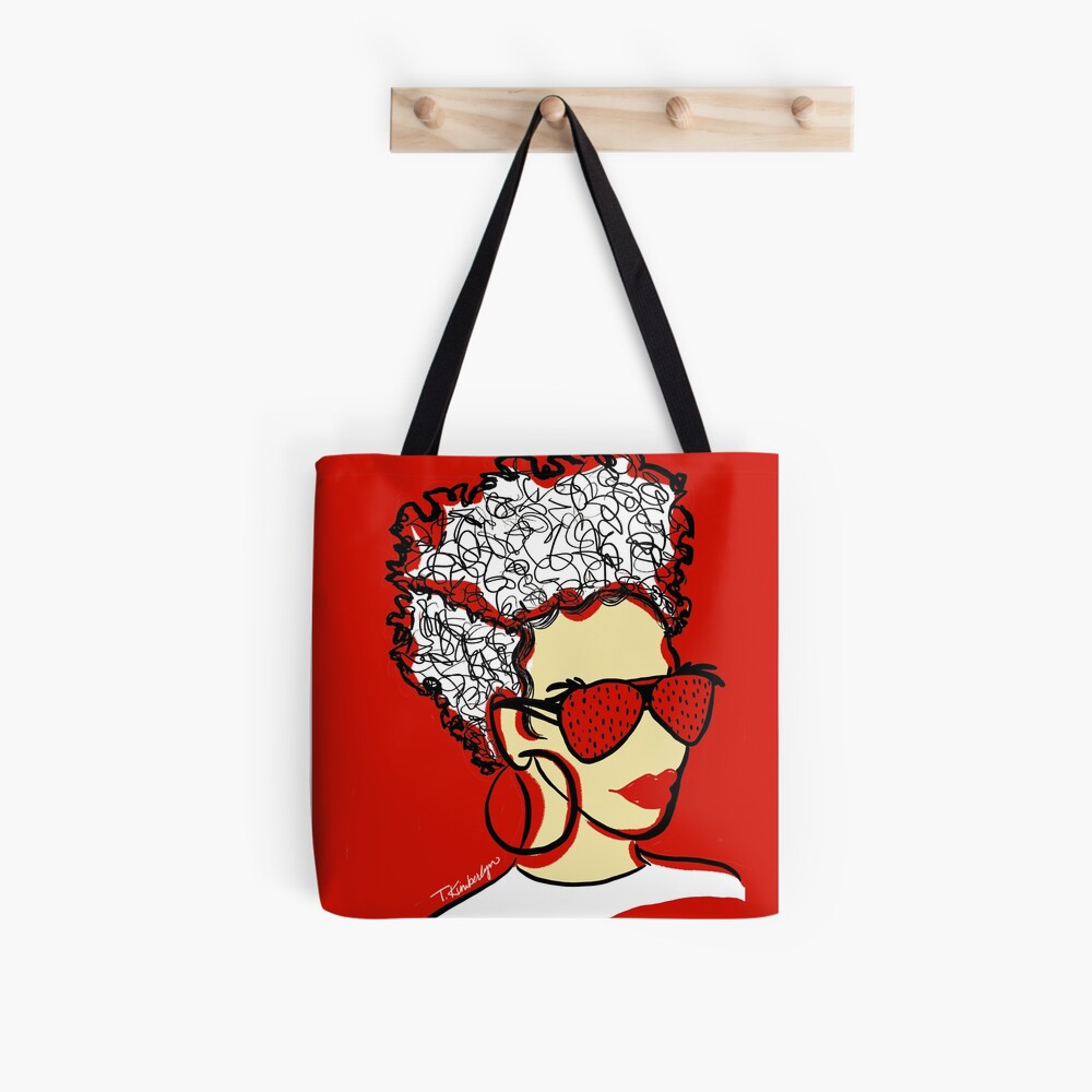 Strawberry Lady- Red Tote Bag