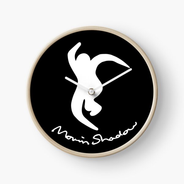 Moving Shadow Cursive Logo Clock